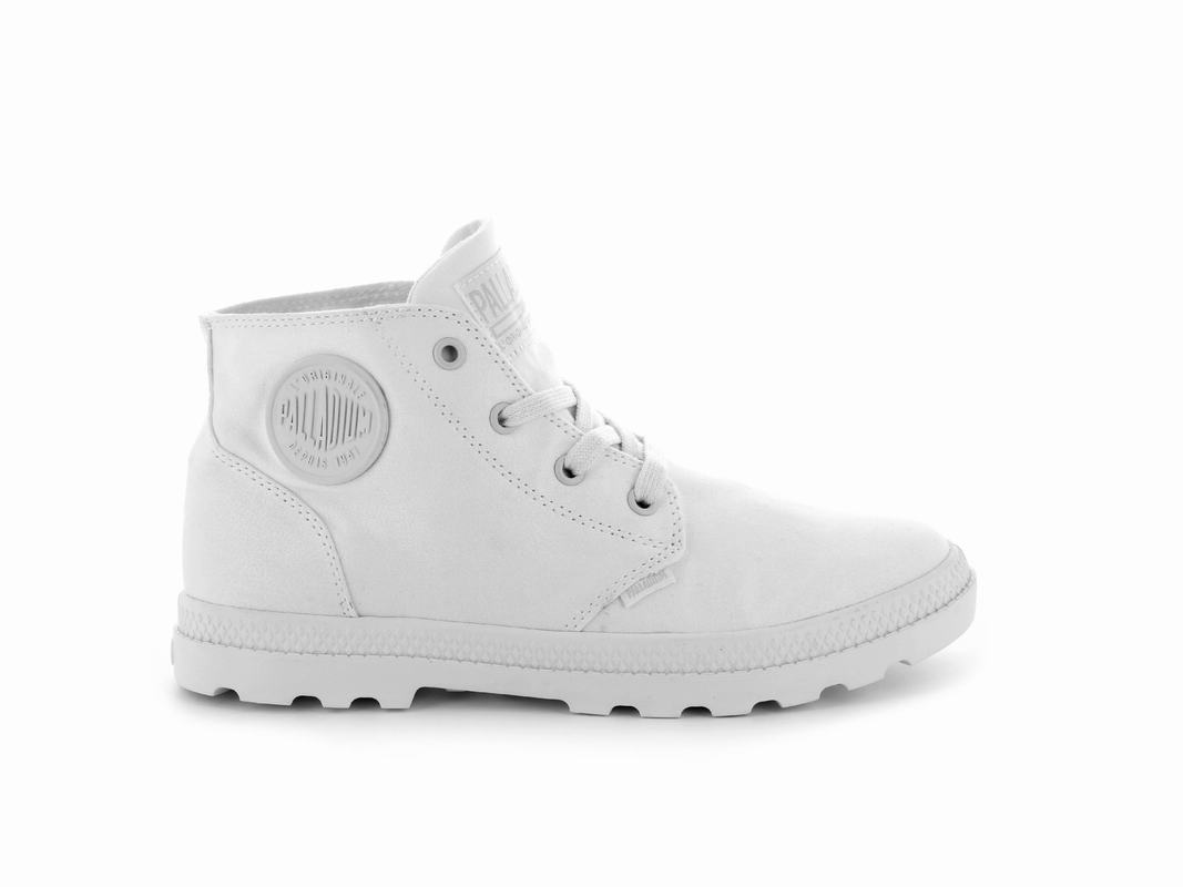 Palladium Pampa Free Canvas Womens Boots White Australia [RFLQCP-432]